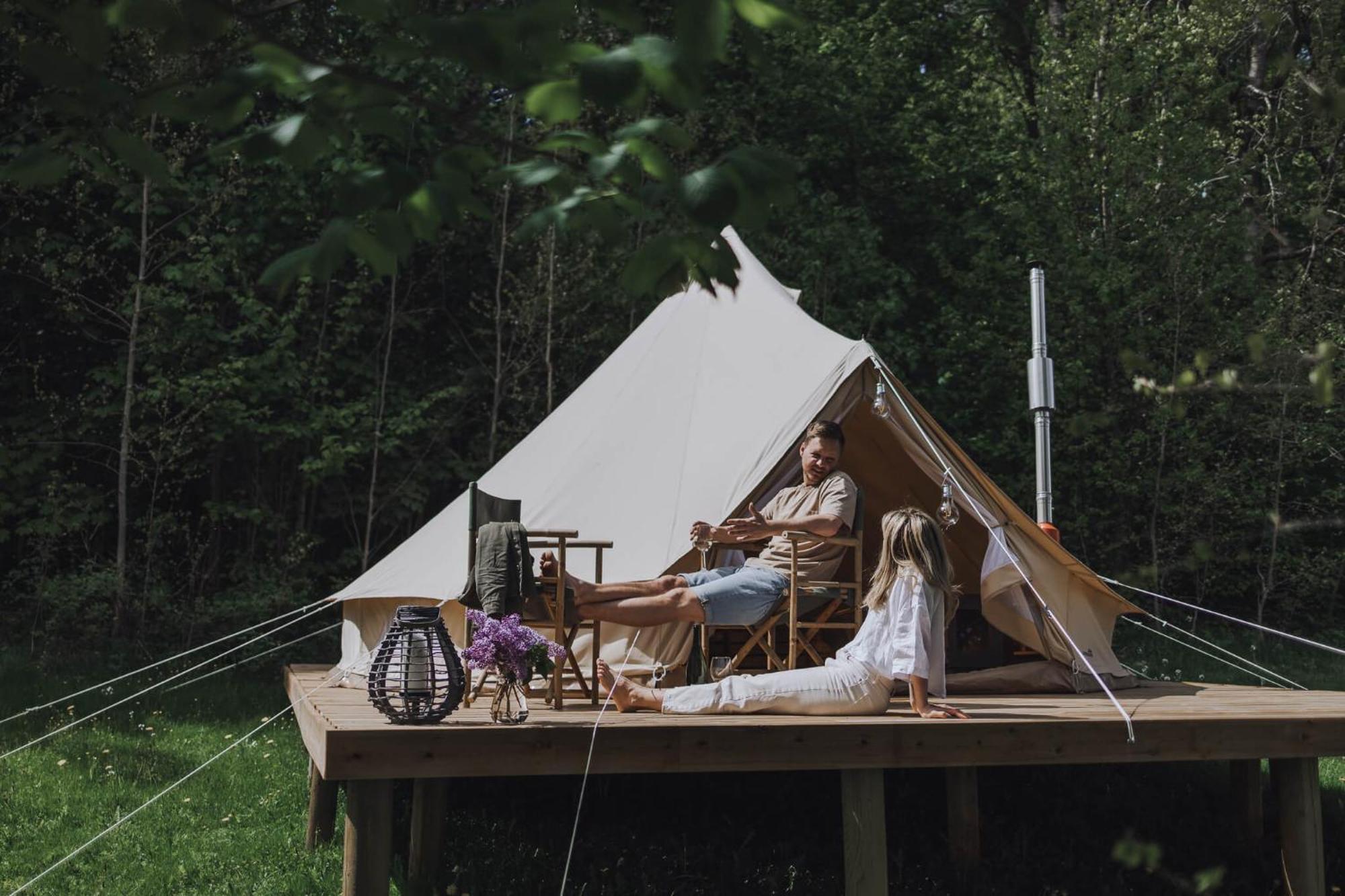 Falkeroed - Lyxig Glamping I Naturreservat Ink Frukost グレベスタッド エクステリア 写真